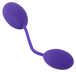 Фиолетовые вагинальный и анальный шарики GoGasm (Цвет: фиолетовый)