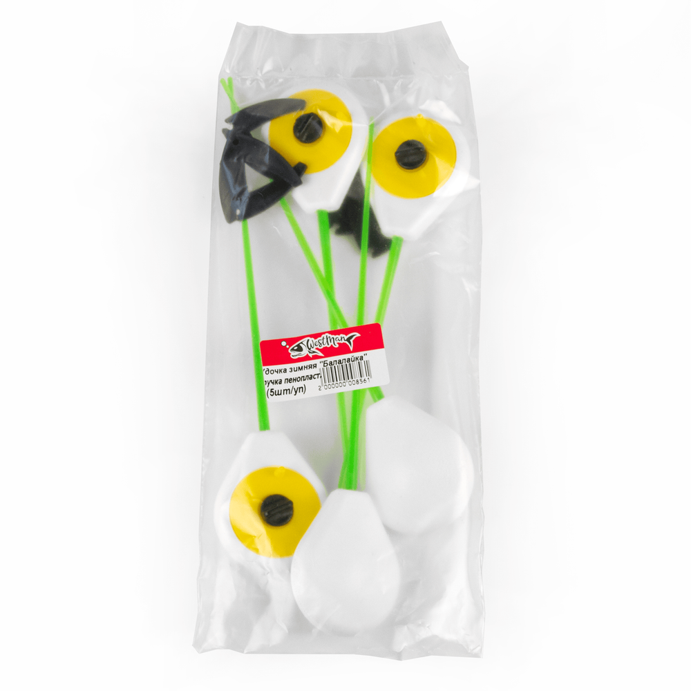 Зимняя удочка WestMan "Балалайка", пенопласт (5шт/уп)