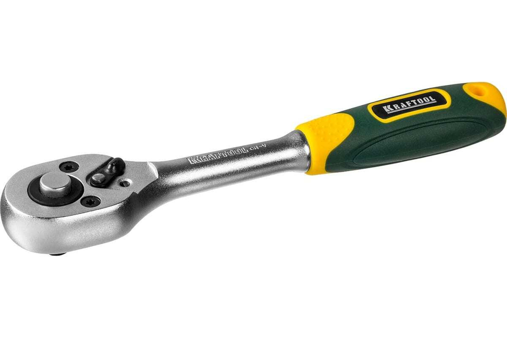 Трещотка для торцовых головок KRAFTOOL Expert Сr-V сталь, 72 зубца, 1/4" 27791-1/4_z02