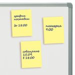 Блок самоклеящийся (стикеры) STAFF, НЕОНОВЫЙ, 38х51 мм, 90 листов, КОМПЛЕКТ 2 штуки, желтый, 129345