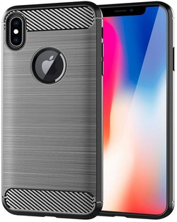 Чехол для iPhone X цвет Gray (серый), серия Carbon от Caseport