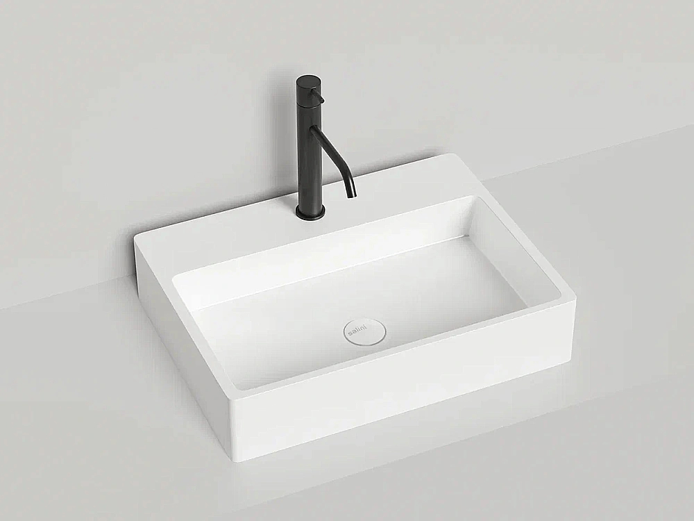 Раковина Salini Ottavia 1103201M 59,5 из искусственного камня S-Stone, белая матовая