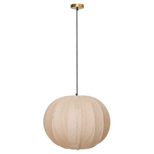 Светильник подвесной texture rib, D48 см, бежевый