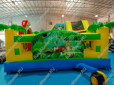 Коммерческий надувной батут "Парк динозавров" 5*5*2,8 м