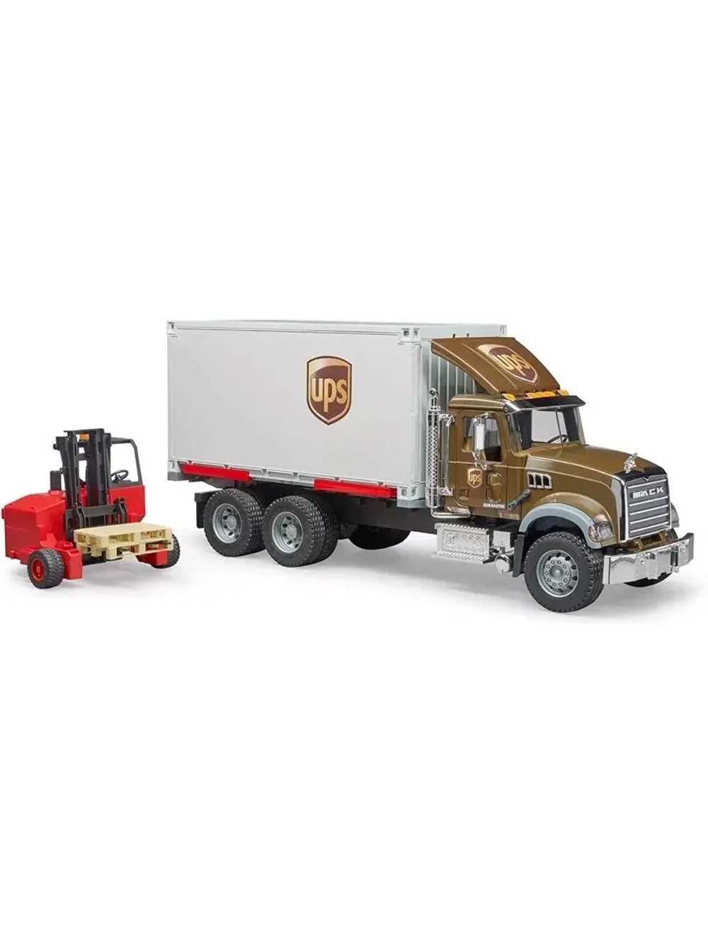 Фургон Mack UPS с погрузчиком Bruder 02828