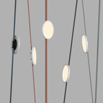 DK5567-WH+BK Cветильник для трека-ремня Belty, серия Flow, со светодиодом, D168*H29.5мм, 48V DC, 10W, RA90, 120°, 3000K, IP20, белый с черным, алюминий