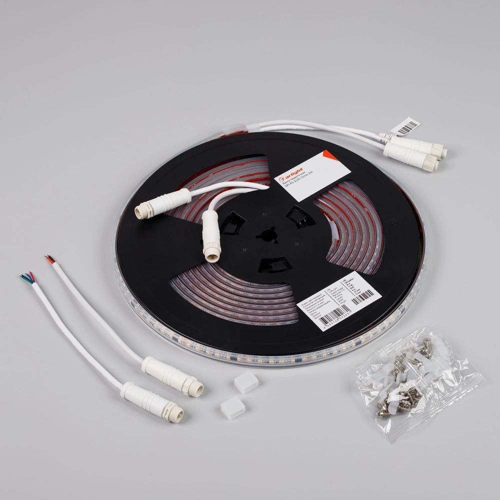 Светодиодная лента герметичная SPI-PS-A120-12mm 24V Day4000-PX6-BPT (11 W/m, IP67, 2835, 5m) (Arlight, бегущий огонь) 049446