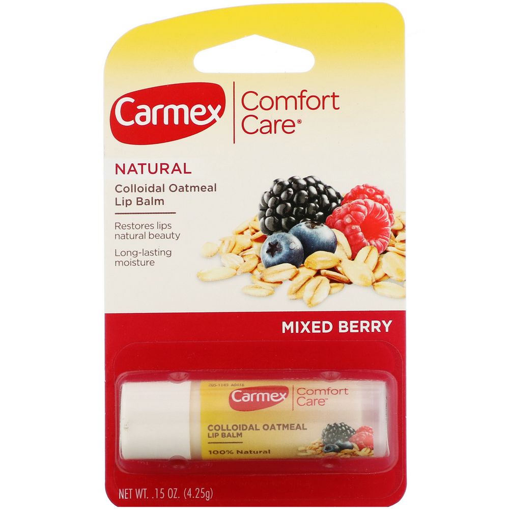 Carmex, Бальзам для губ, ягодная смесь Comfort Care Lip Balm,MIXED BERRY (4.25g)