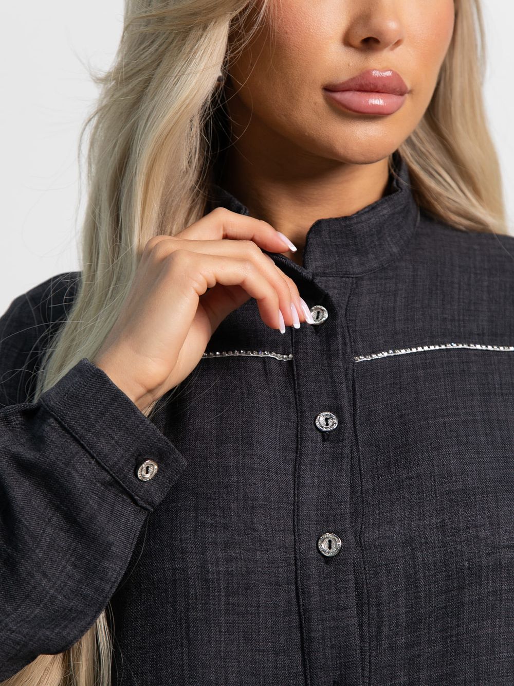 Платье-рубашка Долли (черное) П15482-10М LT Collection