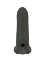 Черный фаллоудлинитель Striker - 13,5 см.