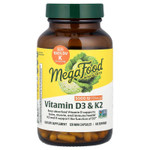 MegaFood, витамины D3 и K2, 120 миникапсул