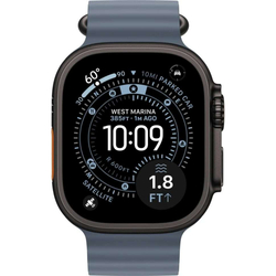 Apple Watch Ultra 3, 49 мм, Black Titanium, ремешок Ocean синий (2025)