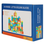 Конструктор деревянный 80 эл, коробка C-41721