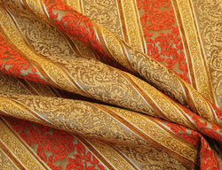 Шенилл Бланк полоса терракот