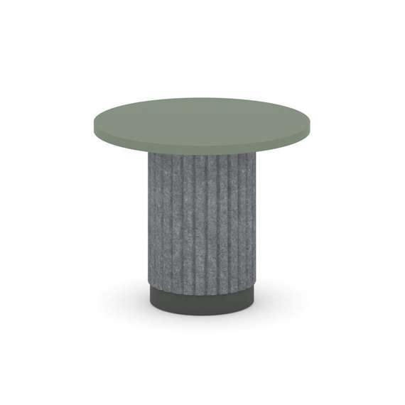 Felto Стол журнальный круглый D=600 PR.C.SPRG-008.D Кобо/Металл Антрацит/Морская Галька 600*600*500