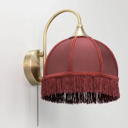 Citilux Базель CL407313 Бра с бордовым абажуром и выключателем