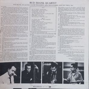 The Bud Shank Quartet featuring Claude Williamson / Bud Shank (LP)