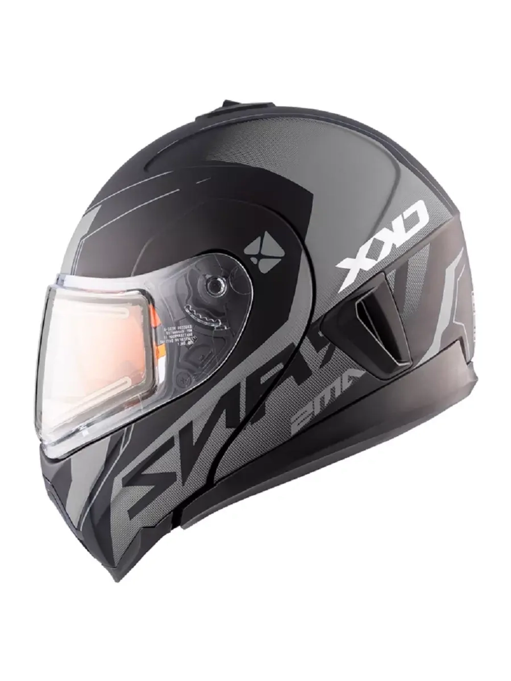 Шлем CKX TRANZ 1,5 Ams DL+EDL Caliber Matt grey S