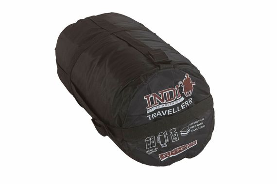Спальный мешок INDI Traveller R-zip от -6 °C (одеяло с подголовником 230+35X90 см)