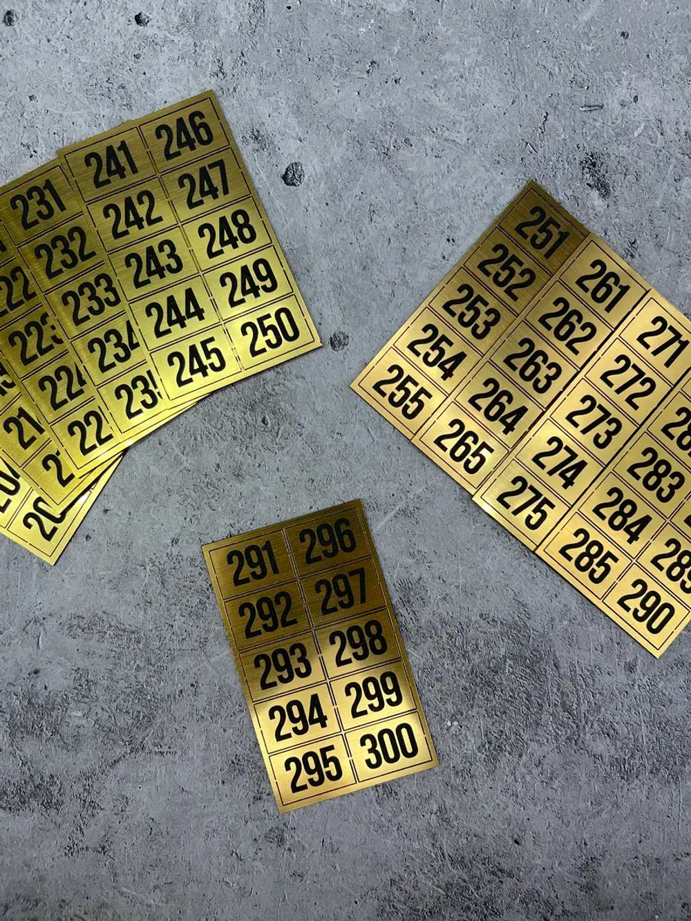 Нумерация на шкафчики, набор