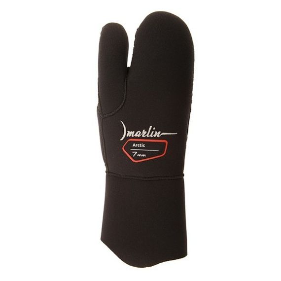 Перчатки трехпалые Marlin Arctic 7 мм Черные