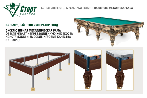Бильярдный стол Император Голд