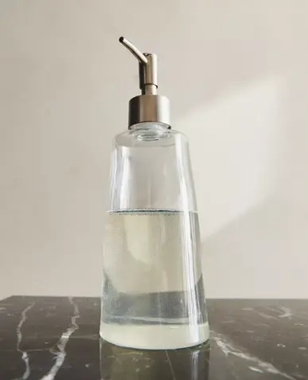 ZARA HOME ДОЗАТОР МЫЛА ИЗ ТЕРМОСТОЙКОГО СТЕКЛА, ПРОЗРАЧНЫЙ
