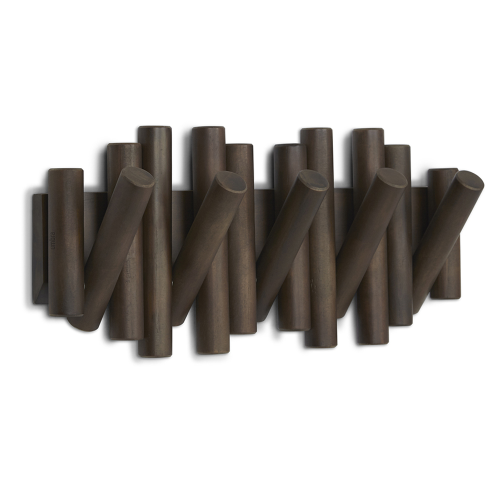 Вешалка настенная UMBRA Picket, 5 крючков, состаренный орех