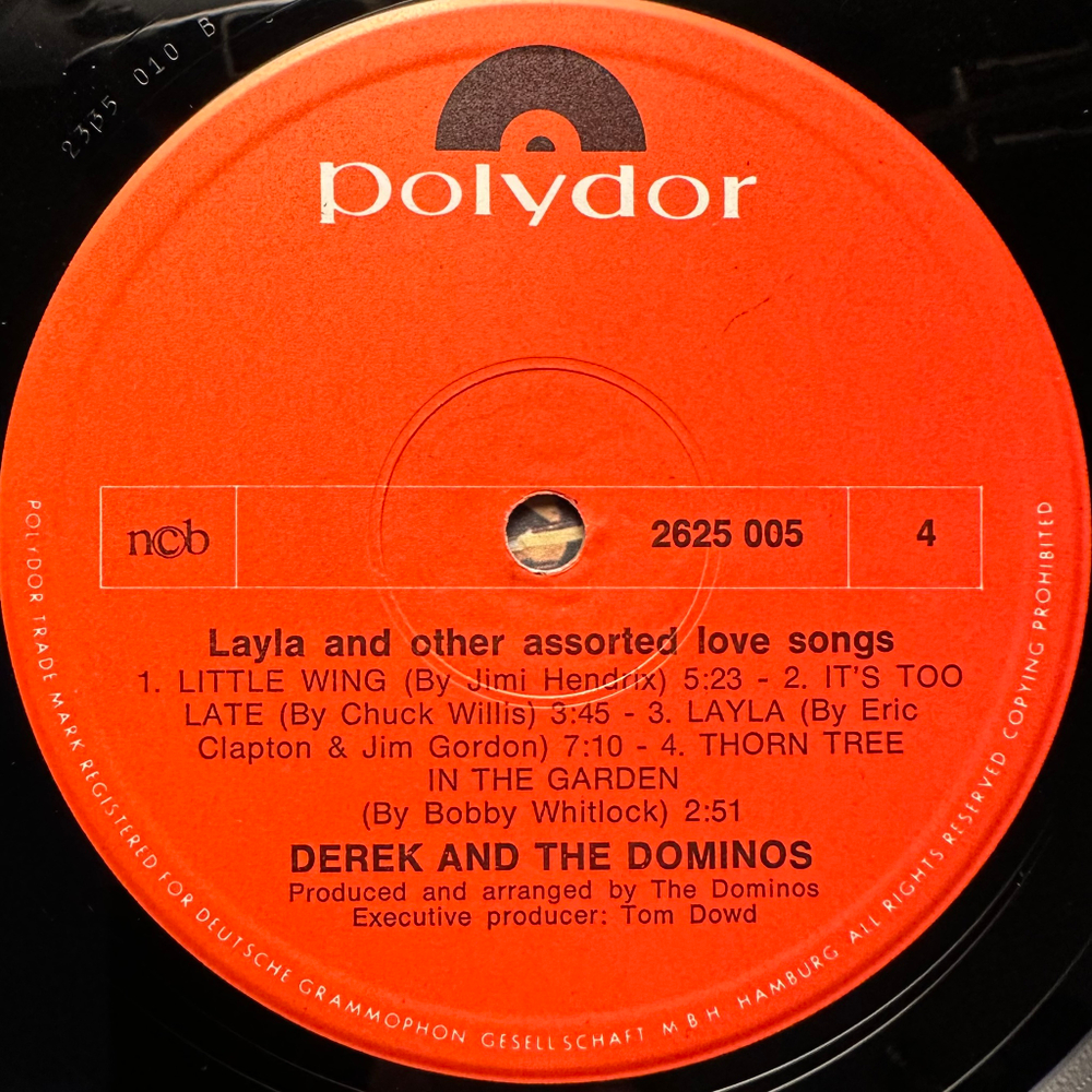 Derek & The Dominos - Layla And Other Assorted Love Songs 2LP (Скандинавия 1970г.)