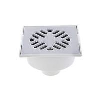 Трап вертикальный 150х150 мм с сухим затвором нержавеющая сталь d=50 мм