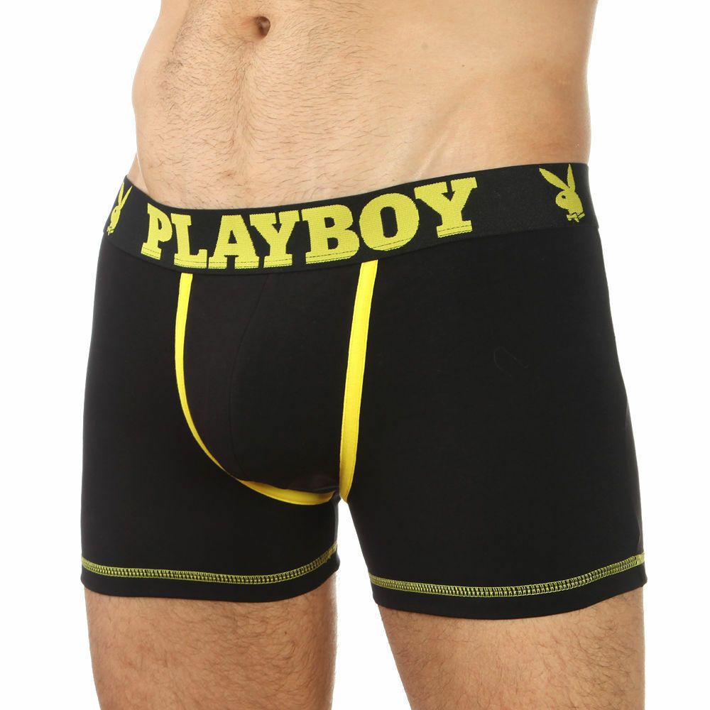 Мужские трусы боксеры черные  E5 Underwear Cotton 023