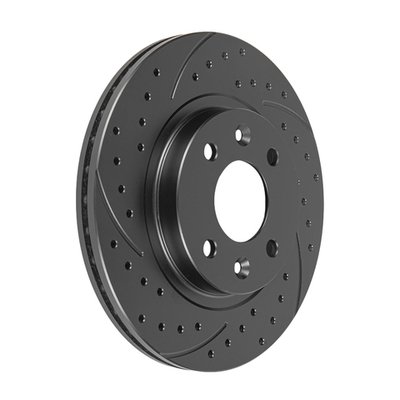 Диск тормозной GANZ передний перфорированный PRO-Line с покрытием (комплект - 2 шт) RENAULT / NISSAN / LADA Largus без ABS / D=259mm Арт.: GIJ10010S