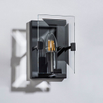 713617 Бра NOVARA 1x40W E14 ЧЕРНЫЙ МАТОВЫЙ