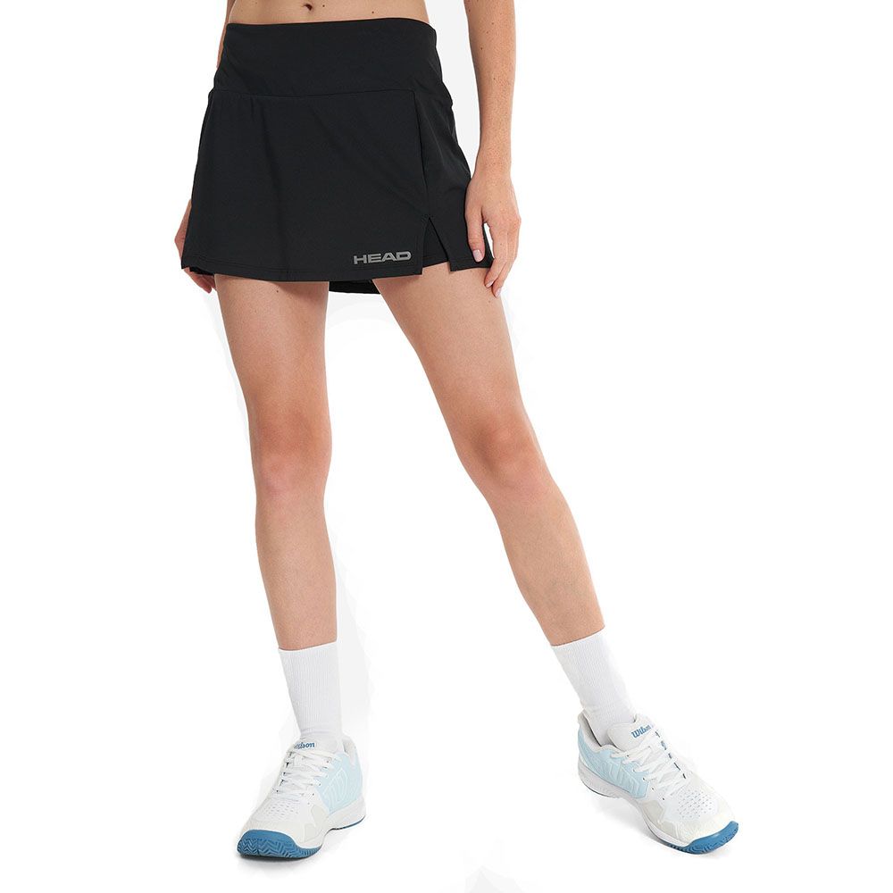 Юбка-шорты тренир. жен. HEAD Club Basic Skort W 814399-BK-L, р.L, 92%полиэстер,8% эластан,черный