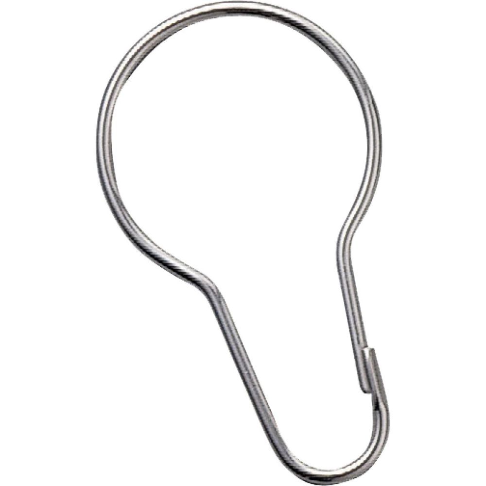 Кольца для крепления душевой шторы нерж. сталь NOFER 09043.B глянцевый