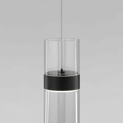 Подвесной светильник Eurosvet Lumen 50244/1 LED черный/прозрачный