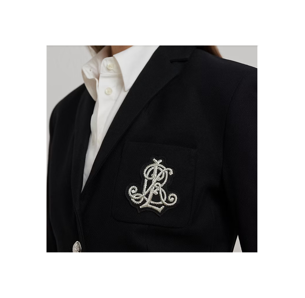 Жакет Lauren Ralph Lauren Bullion Jacquard – тёмно-синий, с вышивкой