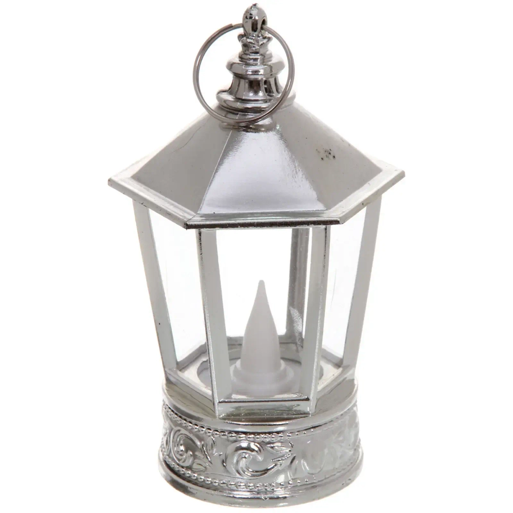 Сувенир с подсветкой «Сказочный фонарь» 5,1*13 см, Серебро