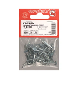 ГВОЗДИ ТОЛЕВЫЕ СТРОЙБАТ ЕВРО ОЦИНК 2,8Х40ММ 100Г