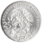25 песо 1968 год XIX Олимпийские игры в Мехико, Мексика. XF-AU