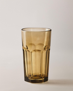 Zara Home стакан из стекла, цвет коричневый, 11 см
