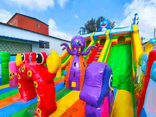 Коммерческий надувной батут «Морская волна 3», 10*6*6 м