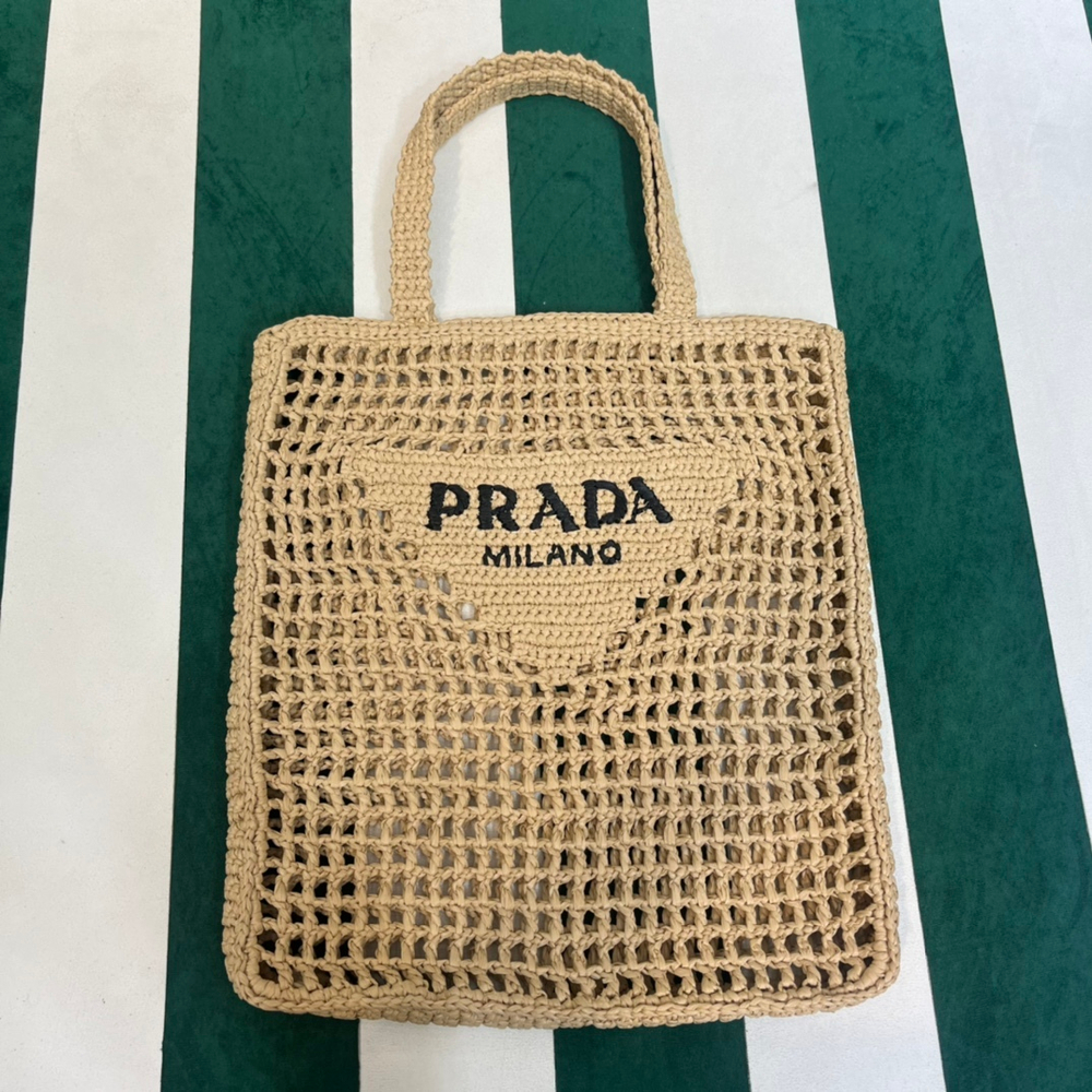 Prada Crochet Tote Bag