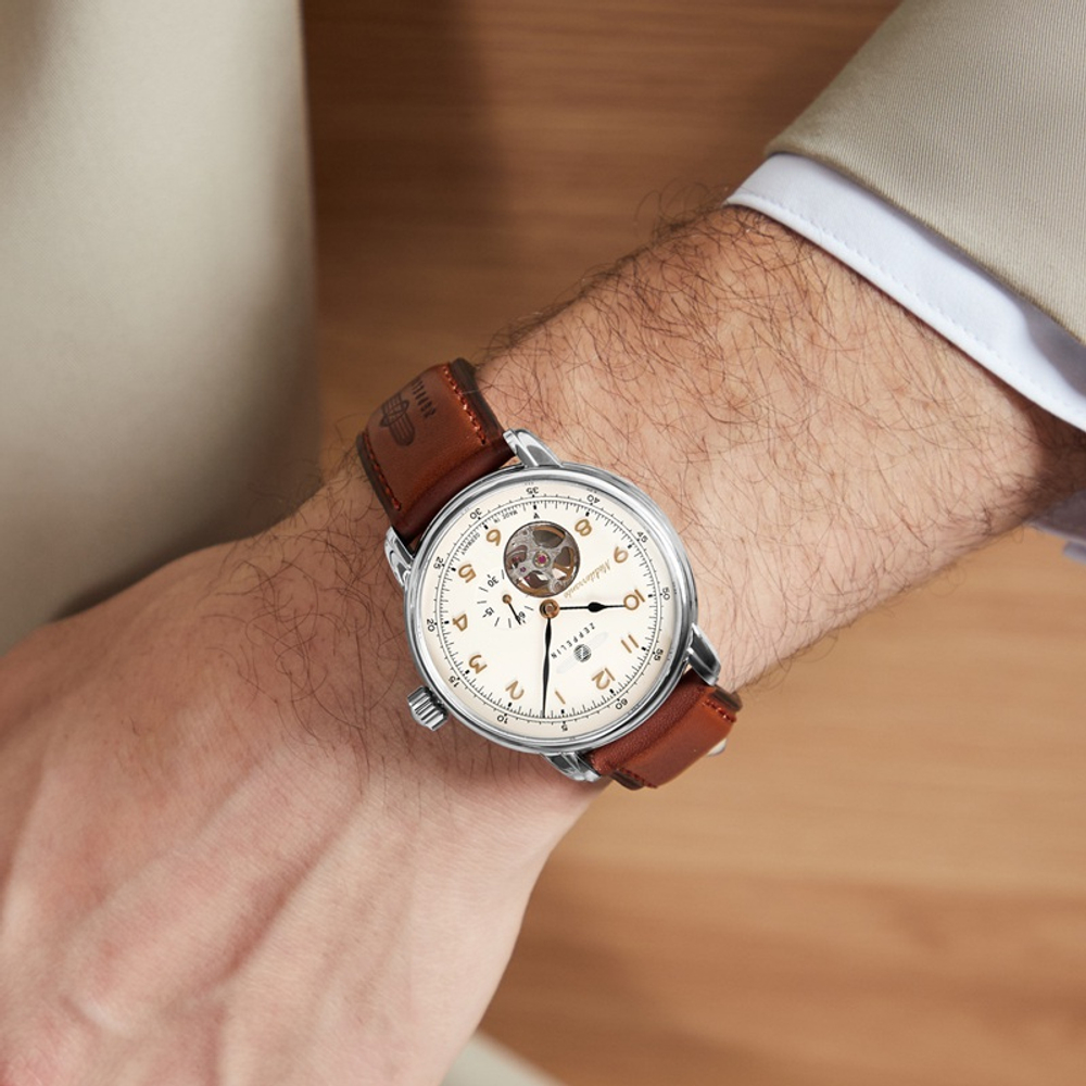 ZEPPELIN Automatic Mechanical Movement Men"s Watches Watch Mother of Pearl Color Watch Dial