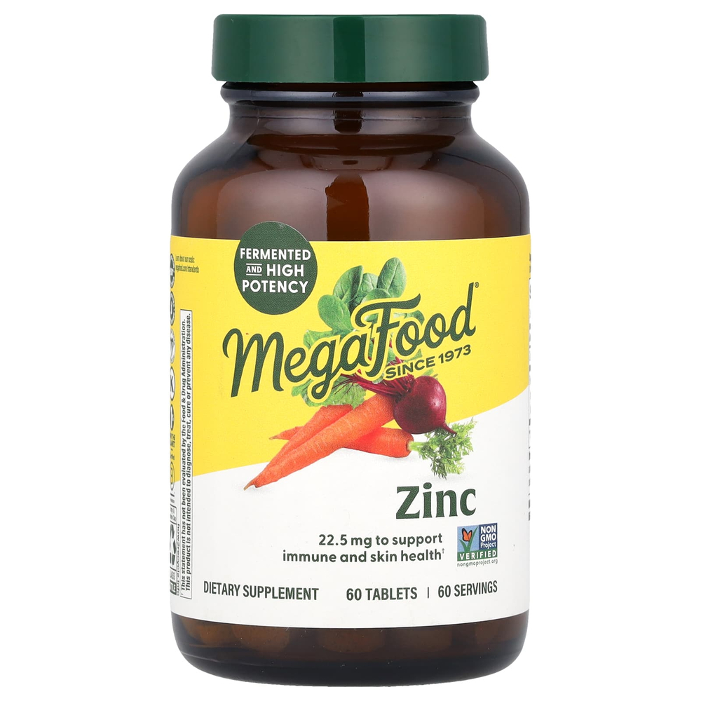 MegaFood, цинк, 60 таблеток