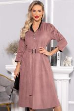 Платье замшевое Дарьяна НЬЮ (пыльная роза) П14651-18М LT Collection