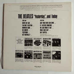Винтажная виниловая пластинка LP The Beatles Yesterday And Today (Japan 1976)
