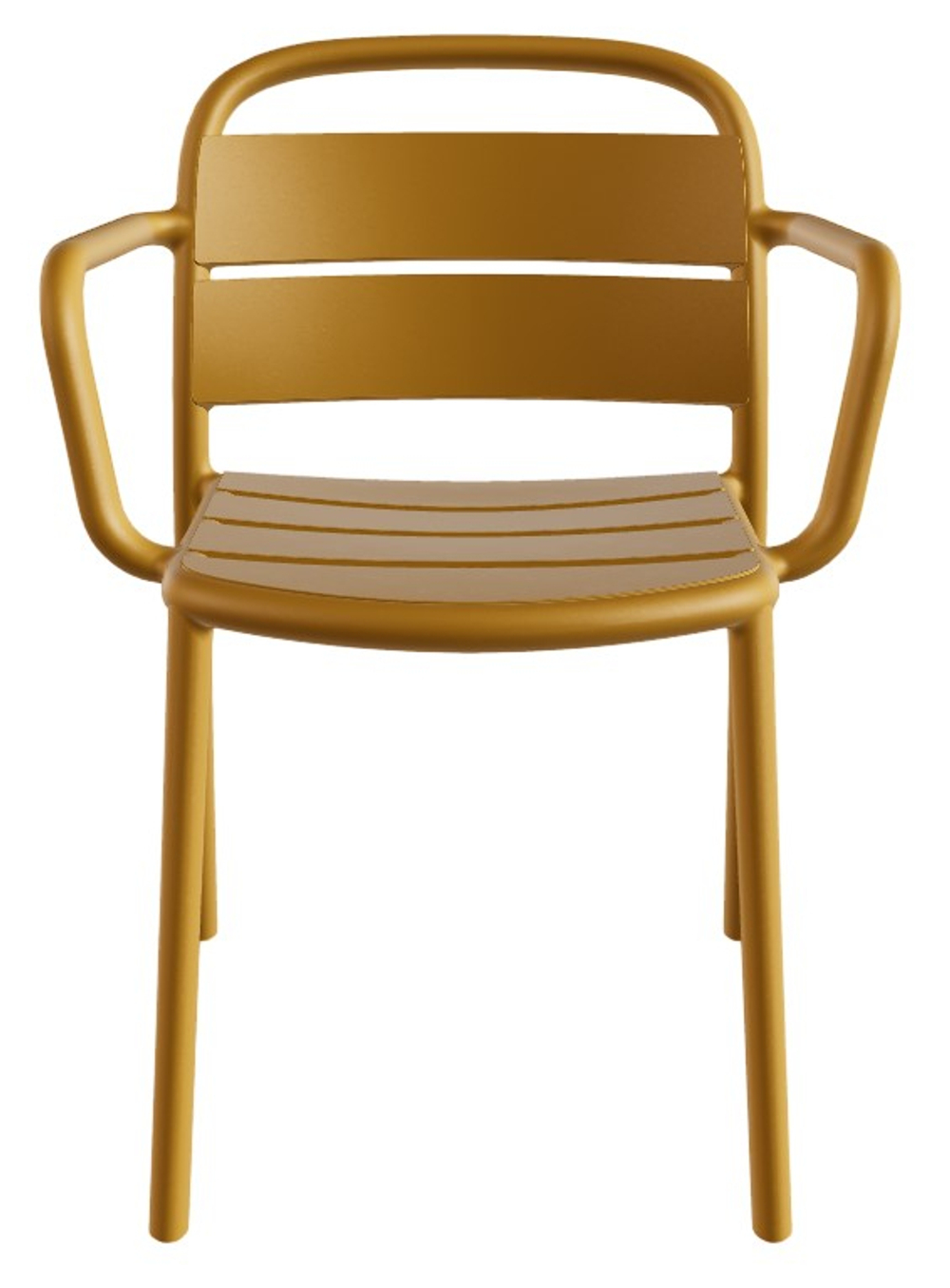 Кресло пластиковое Papatya Balat-K, темно-желтый