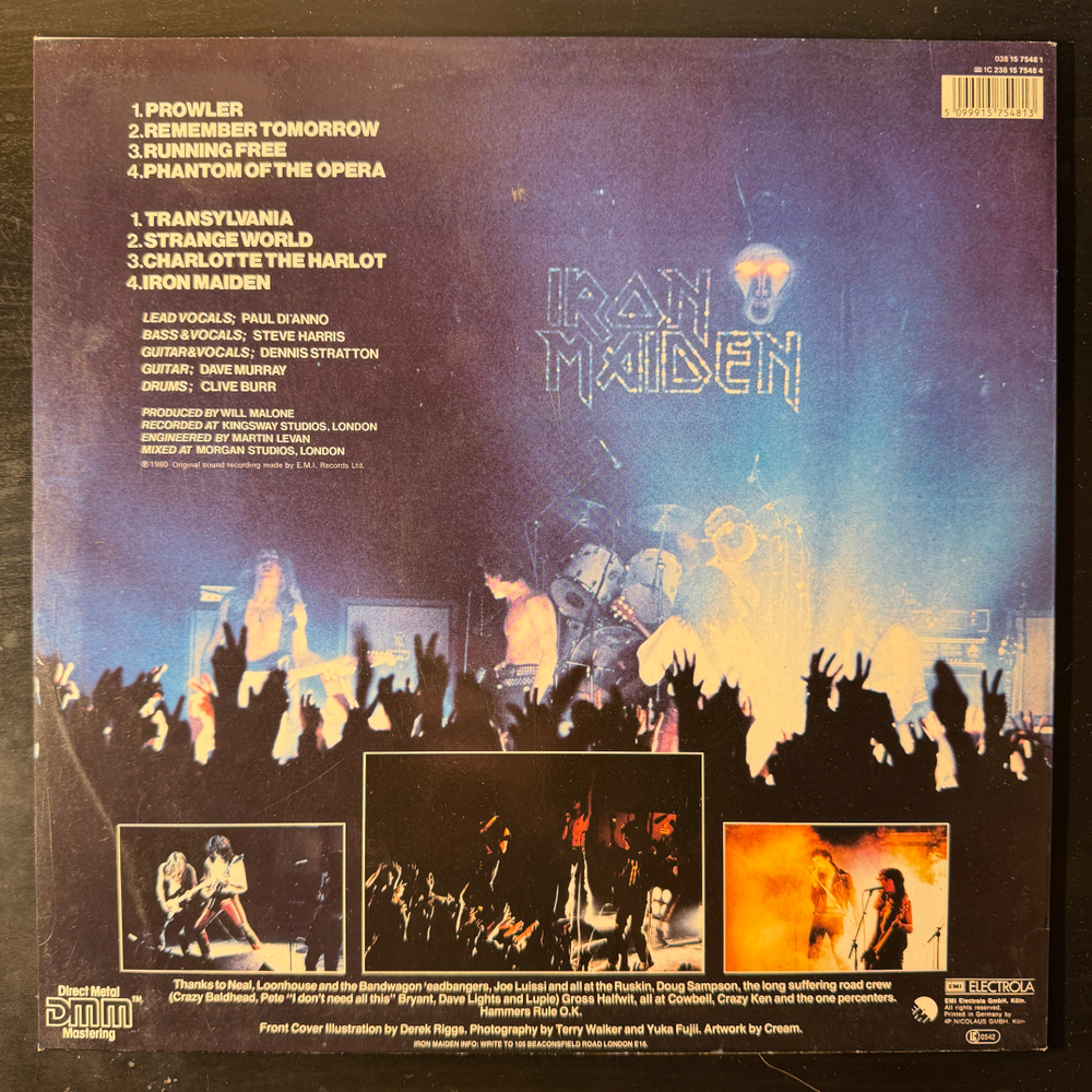 Iron Maiden ‎– Iron Maiden (Европа 1988г.)