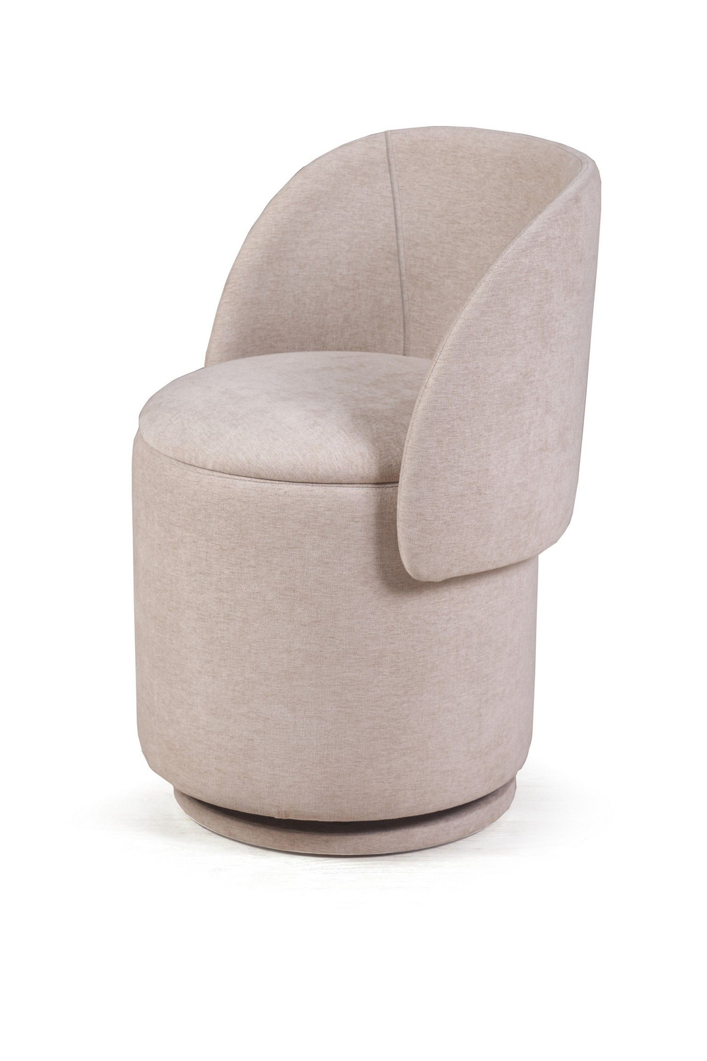 Пуф с кручением Bubble, шенилл puffy бежевый